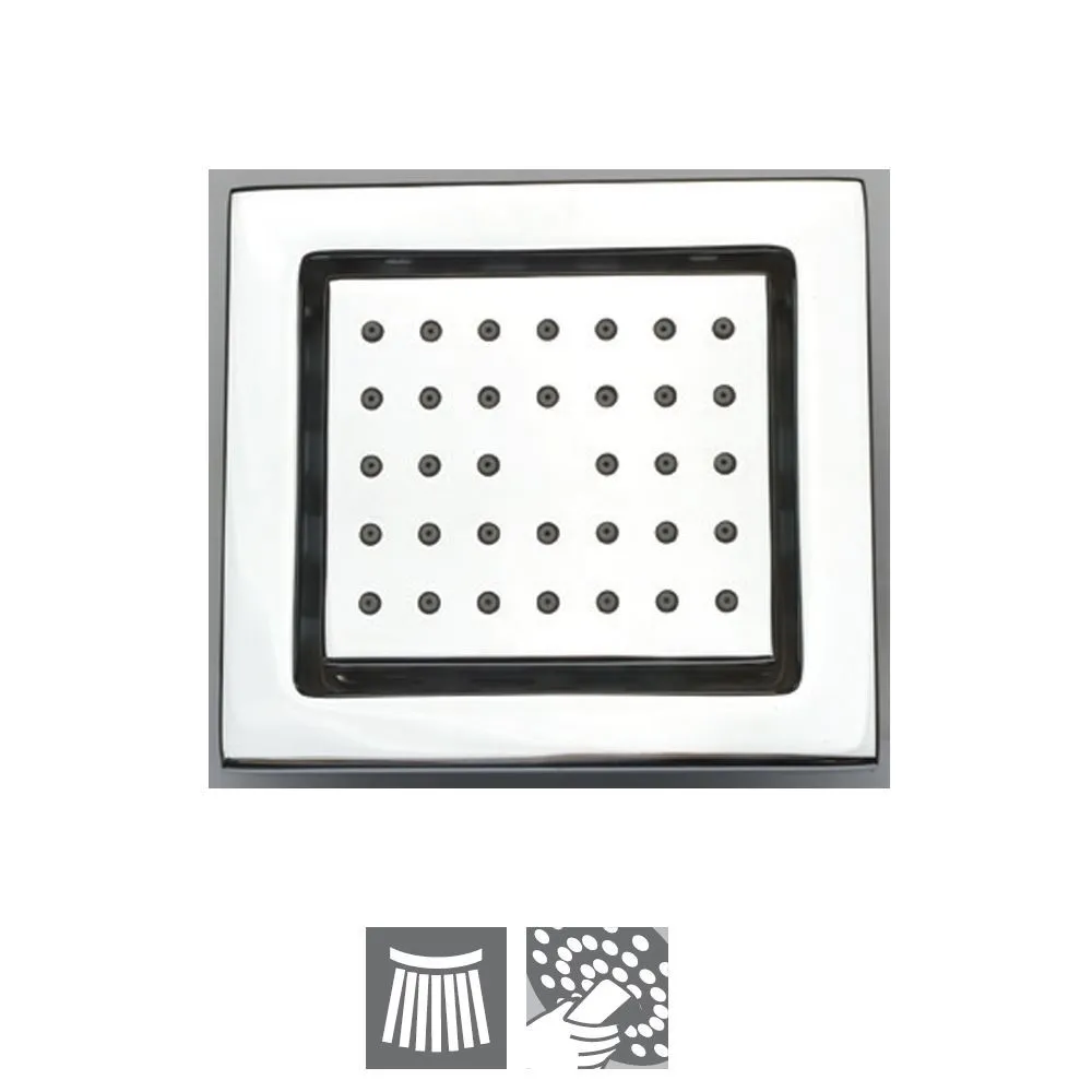 Jaquar Body Shower 130x120mm Rectangular Shape- Chrome Chrome finish